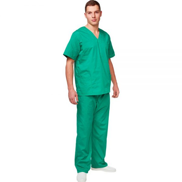 Хирургический костюм зеленый