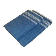 Жаккардовое полотенце с полосками цвет темно синий