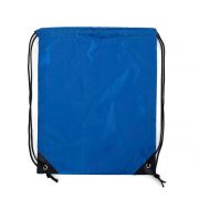 сумка из прочной ткани без подклада на шнурках лицевая сторона цвет синий