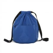 рюкзак-мешок без подклада затягивающийся на стропу-лямку лицевая сторона цвет синий